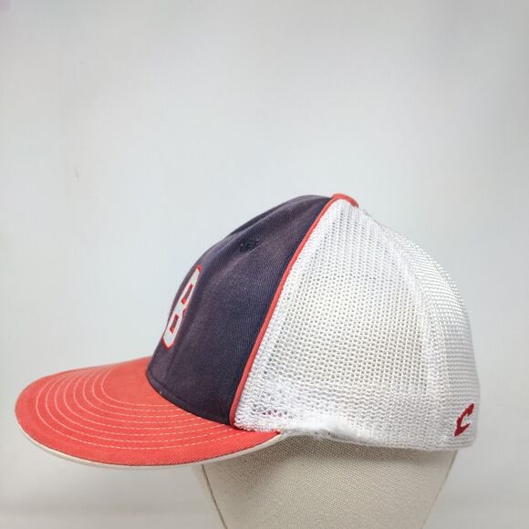 LB Fitted Trucker Hat Small-Medium Multi Embroidered Letters Mesh Back - Picture 3 of 8